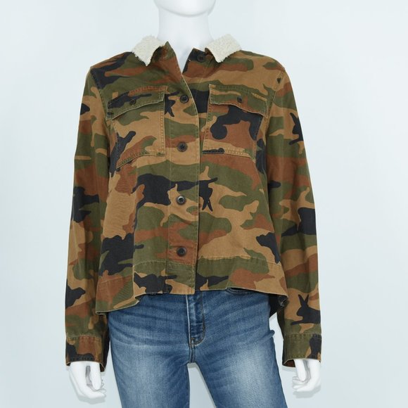Madewell Jackets & Blazers - Madewell Northward Camo Army Jacket w/ Faux Sherpa Large
